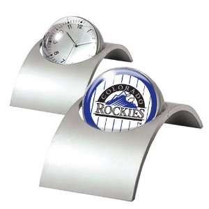 Colorado Rockies MLB Spinning Desk Clock  Sports 