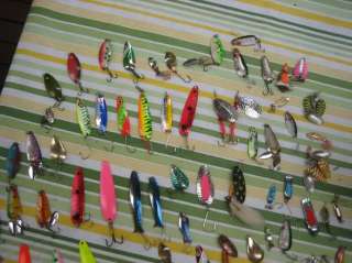 80 FISHING LURES tackle DODGERS FLASHERS COWBELLS ATTRACTORS salmon 