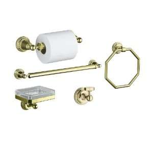 Pinstripe Better Accessory Pack 1 French Gold Pinstripe 24 Towel Bar 