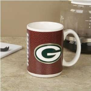 Green Bay Packers Pewter Logo Football Coffee Mug  Sports 