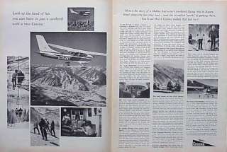 1963 Cessna Aircraft Airplane Plane ORIGINAL Vintage Ad  