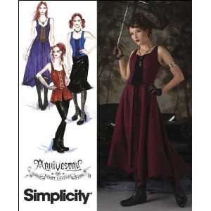 Simplicityt 2757 Sew Pattern MISSES COSTUME Vampire Goth 