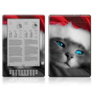     Kindle DX Decal Skin   Christmas Kitty Cat 