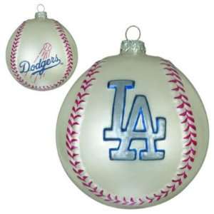 LOS ANGELES DODGERS BASEBALL CHRISTMAS ORNAMENTS (2)  
