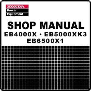 Honda EB4000 EB5000 EB6500 Generator Service Repair Manual 61Z220199E1 
