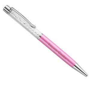  Pink Engraved Faux Gem Pen   Personalized Jewelry Kitchen 