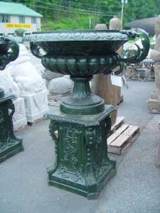 GREAT VICTORIAN STYLE CAST IRON MONUMENTAL URNS HD569  