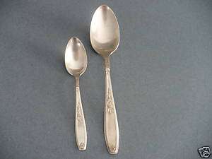 TWO VINTAGE 1847 ROGERS BROTHERS SPOONS.  