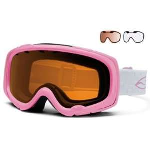 Smith Gambler Pro Junior Ski Goggles   Carnation Pink Frames  
