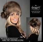 Red Gold Fox Fur Hat Women Ushanka Shapka Trapper Flaps  