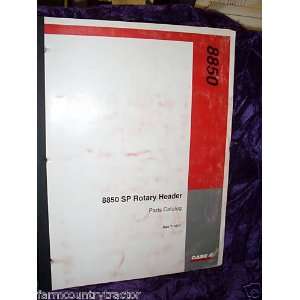  Case 8850 SP Rotary Header OEM Parts Manual Case 8850 