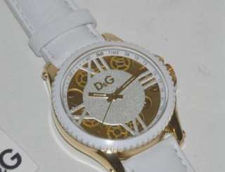 water resistance to 100 feet gold ip stainless steel case white 