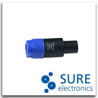 4pcs 4 pin Blue Male Speaker Plug Audio Connector  