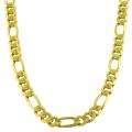 14k White Gold Mens Solid 24 inch Curb Link Chain  