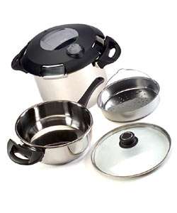 Bravetti Pressure Cooker w/3.5 qt. Saute Pan  