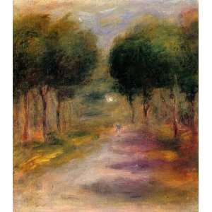 Oil Painting Landscape with Trees Pierre Auguste Renoir Hand Painted 