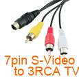 PC VGA to S Video AV RCA TV Out Converter Adapter Cable  