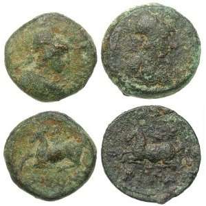  Aigai, Cilicia, 1st Century B.C.; Bronze Lot Toys & Games