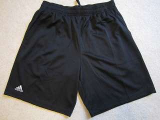 34 New Mens Adidas Team CLIMALITE Pocket Shorts Black XS , M 