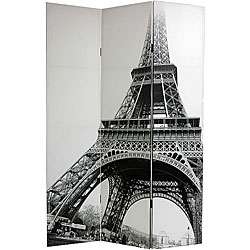 Canvas Double sided Eiffel Tower Room Divider (China)  