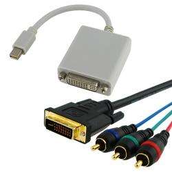 Mini DisplayPort to DVI Adapter/ 10 foot DVI to Component Cable 