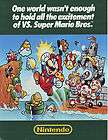   VS SUPER MARIO BROS VIDEO ARCADE GAME SALES FLYER BROCHURE 1986 SCARCE