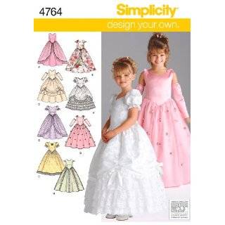 Simplicity Sewing Pattern 4764 Child Special Occasion Dresses, Size AA 