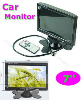  TFT LCD Color Display Car Rearview Headrest Monitor DVD VCR Reversing