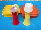 Vintage Tupperware Ketchup Mustar​d 2 Sandwich Holders or for Picnic 
