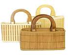 Natural Bamboo Wooden Handle Tote Handbag Purse Eco friendly