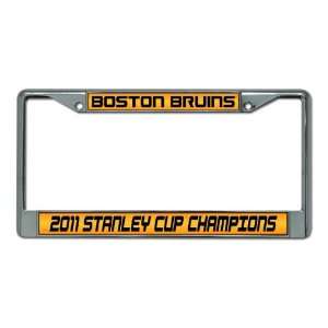  NHL Boston Bruins Stanley Cup Champions Laser Chrome Frame 