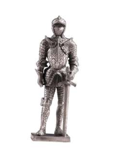 MEDIEVAL KNIGHTS PEWTER ROYAL SENTINEL SUIT OF ARMOR  