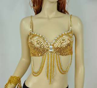 New  belly dance costume Top bra US Size 32 34B/C  