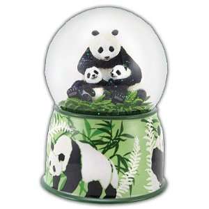  Panda with Cubs Twinkle Water Globe 
