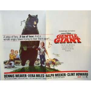Gentle Giant Original Half sheet 22x28 Movie Poster 1967 Dennis Weaver 