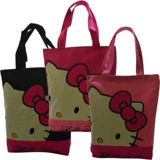 hellokitty Cute leather hand red shopping Book Bag tote  