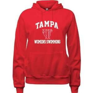  Tampa Spartans Red Womens Womens Swimming Arch Hooded 