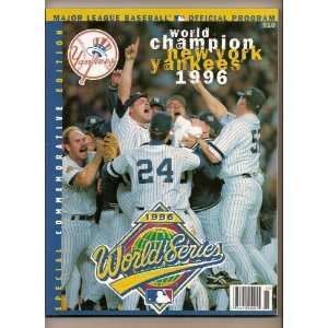 1996 World Series Official Program New York Yankees Special Edition