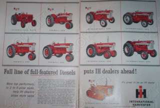 1960 International Farmall Diesel Tractor AD 8 Models  