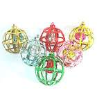 bradford plastic bell in ball cage 3d christmas ornaments