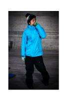 Unisex ski snowboard jacket AQUA BLUE, ICEBUBBLE  