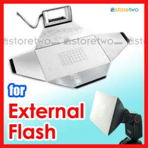 External Flash Light Bounce Diffuser Softbox Canon Sony  