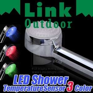 Power Saving Temperature Sensor Romantic 3 Color LED Light Water 