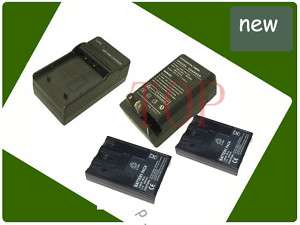 2x BATTERY &charger canon PowerShot SD110 SD500 SD550  
