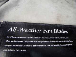 Casablanca 21 All Weather Fan Blades B722 Rustic Iron  