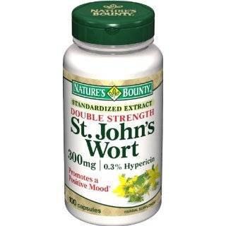 Natures Bounty St. Johns Wort, Double Strength, 300mg, 100 Capsules 