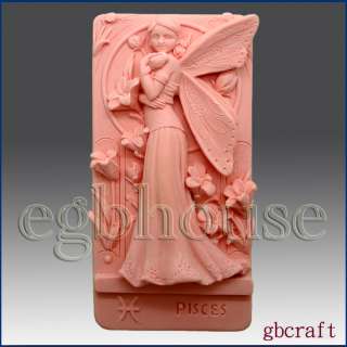 2D Silicone Soap Mold – Zodiac Pieces fairy  
