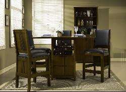 Contemporary Mission 5 piece Counter height Dining Set  