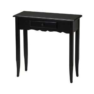  Console Table in Distressed Black