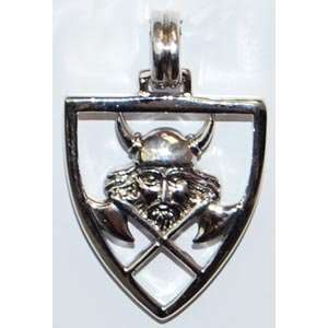  Sterling Silver Viking Warrior Pendant 